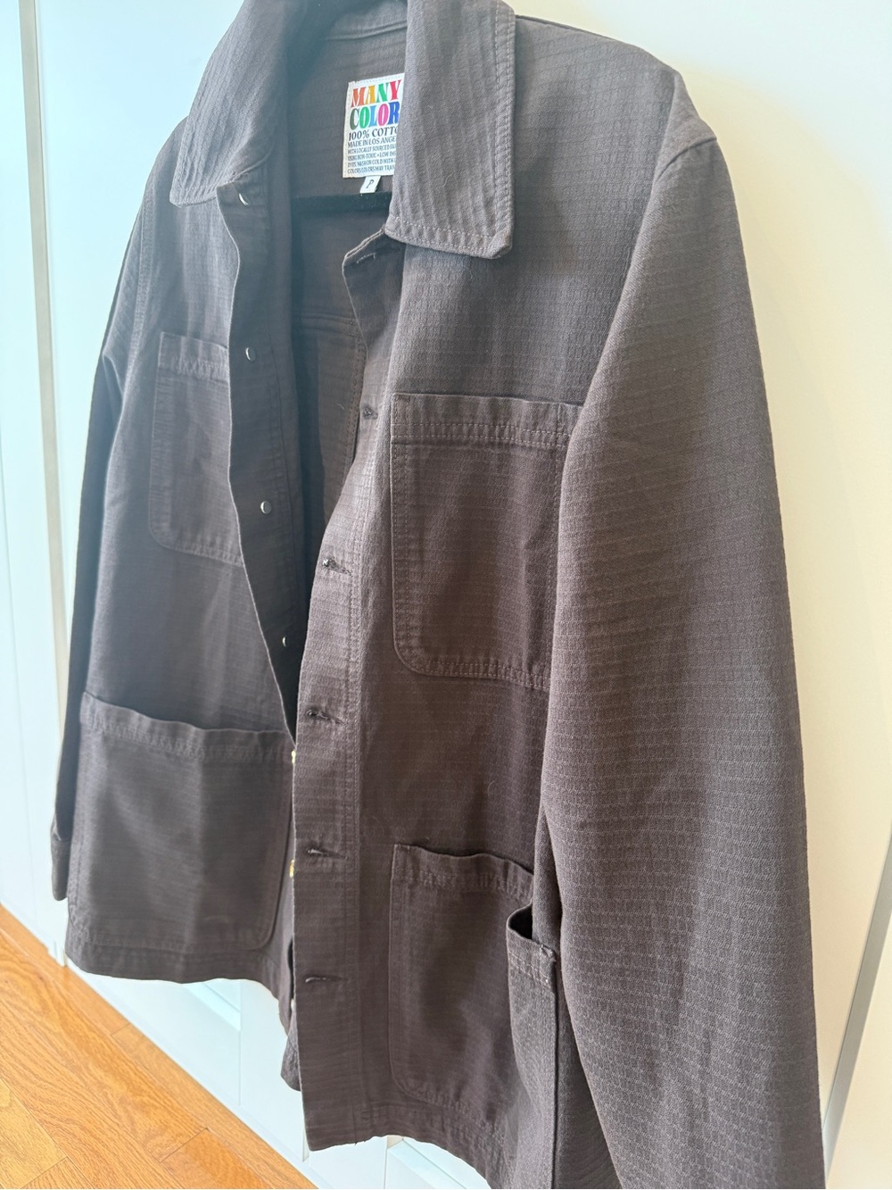 Big Bud Press Brown Oversized Cotton Jacket - Picture 3 of 7